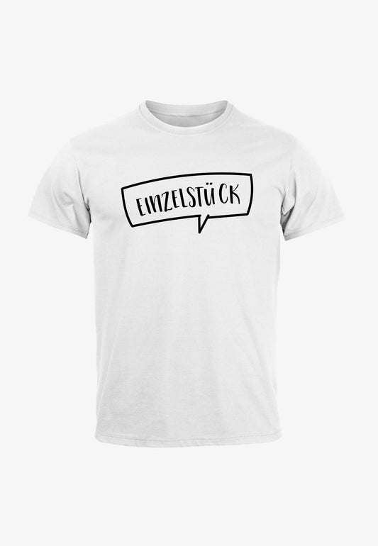 WITZIGES HERREN T-SHIRT "EINZELSTÜCK" SPRÜCHE SPRUCH - T-Shirt Print - Weiß
