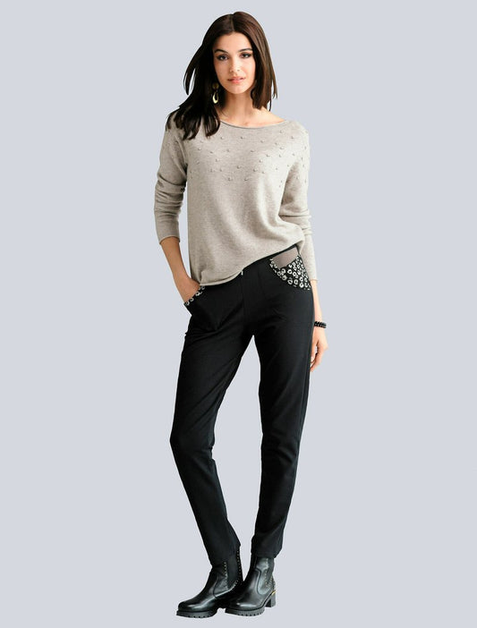 Strickpullover - Taupe