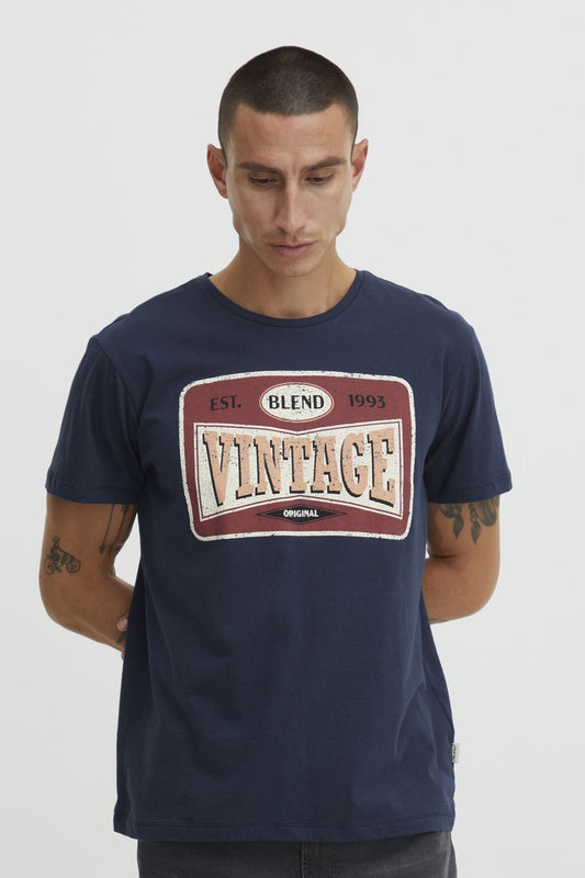 Blend T-Shirt Print - Dress Blues