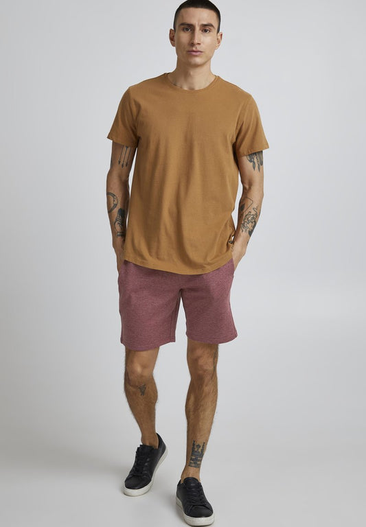 Solid SDOLIVER - Shorts - Wine Red Melange