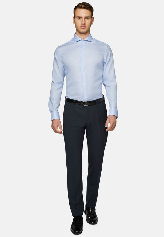 ULTIMATE NON IRON Slim Fit Dobby - Businesshemd - Light Blu