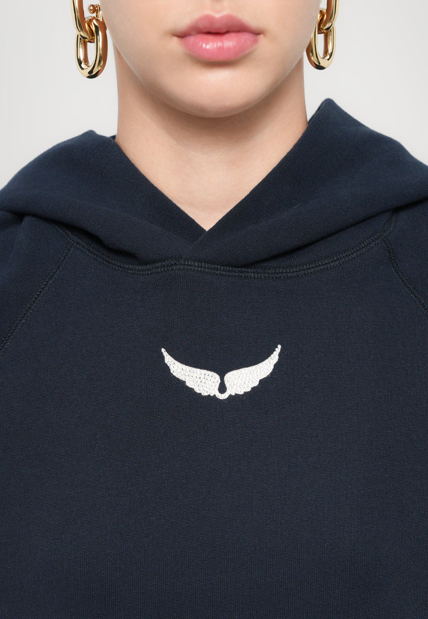 Zadig & Voltaire GEORGY PHOTO RIDE STRASS - Sweatshirt - Encre