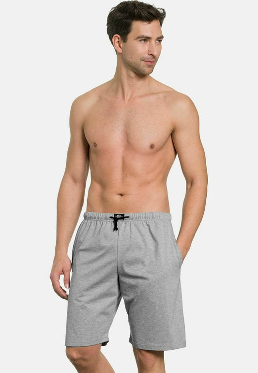 MIT SEITENTASCHEN - Nachtwäsche Hose - Graumeliert