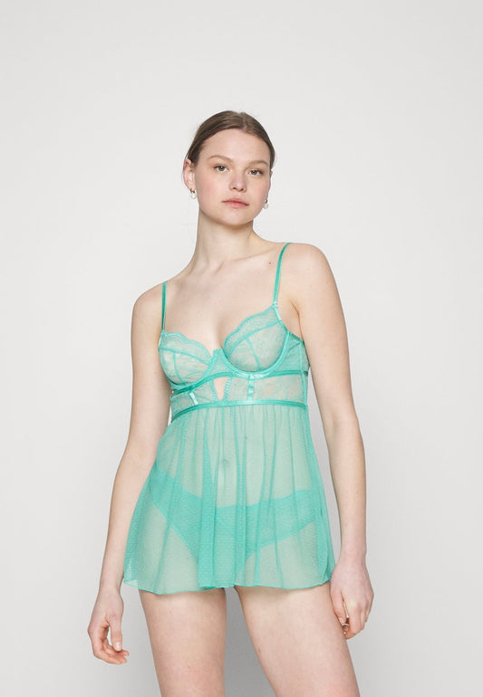 BD WIRED LACE ISABELLE DOT MSH - Nachthemd - Sea Blue