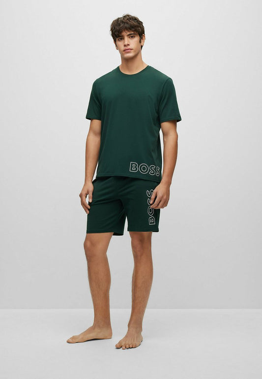 Boss IDENTITY - Nachtwäsche Hose - Open Green Ten