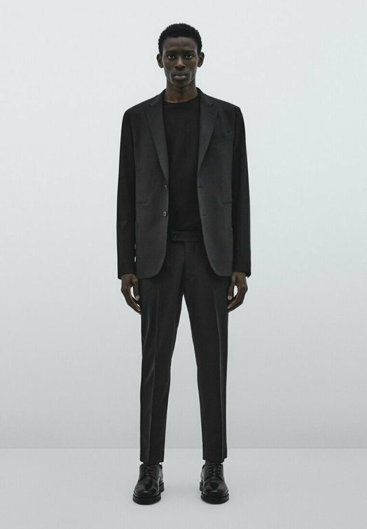Massimo Dutti STUDIO - Anzughose - Black