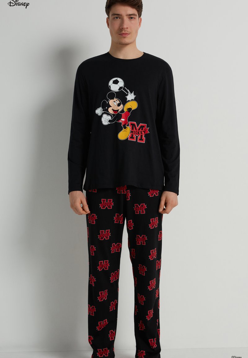 DISNEY | MICKEY MOUSE - Nachtwäsche Set - Schwarz Nero St Mickey Calcio