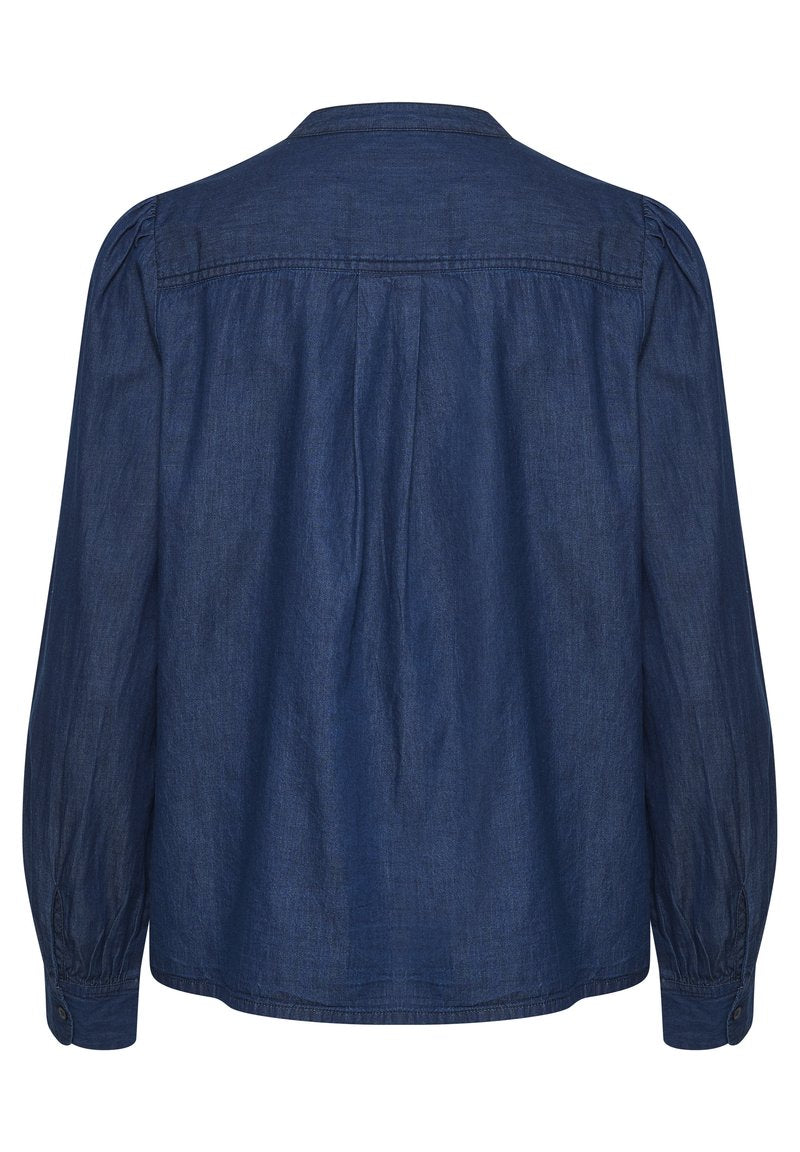 Soaked In Luxury SLLYNDA - Hemdbluse - Dark Blue Denim