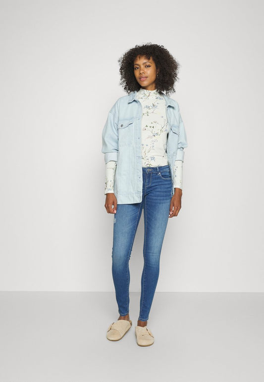 ONLY ONLCORAL - Jeans Skinny Fit - Light Blue Denim