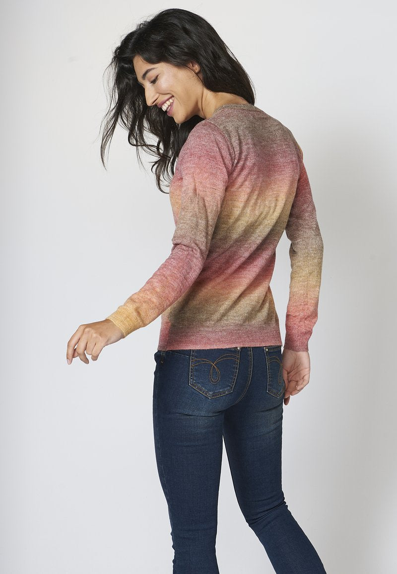 Koroshi Strickpullover - Multicolor