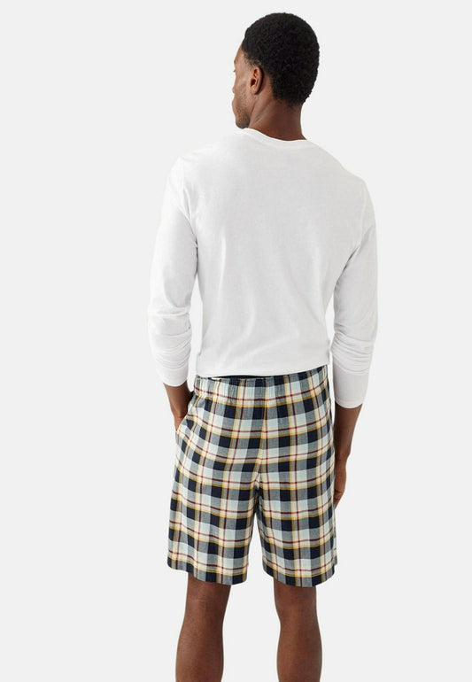 Marks & Spencer CHECKED - Nachtwäsche Hose - Navy Mix