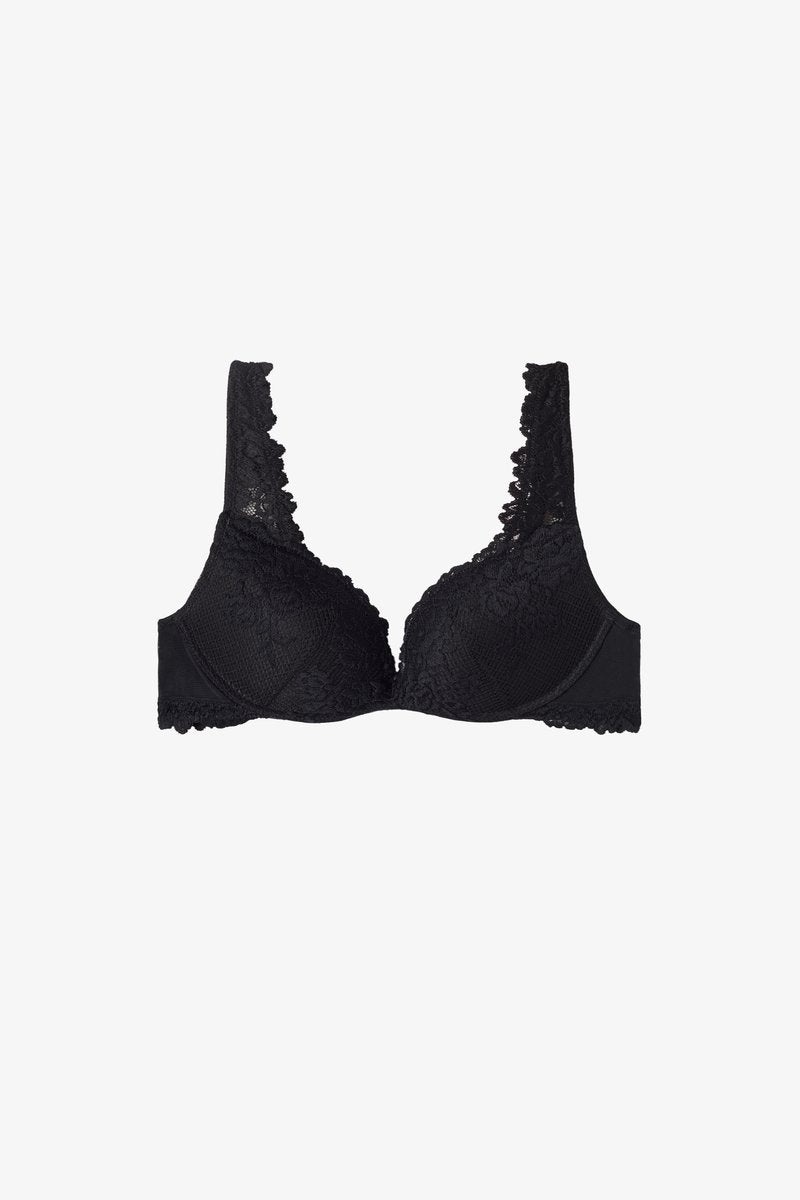 Intimissimi GIOIA PRETTY FLOWERS - Push-up BH - Schwarz