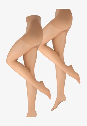2-Pack - Strumpfhose - Beige