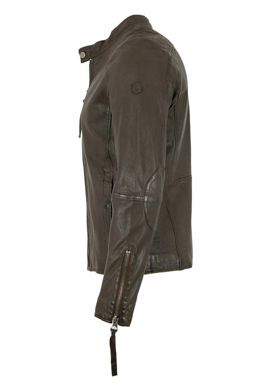 LETO - Lederjacke - Braun