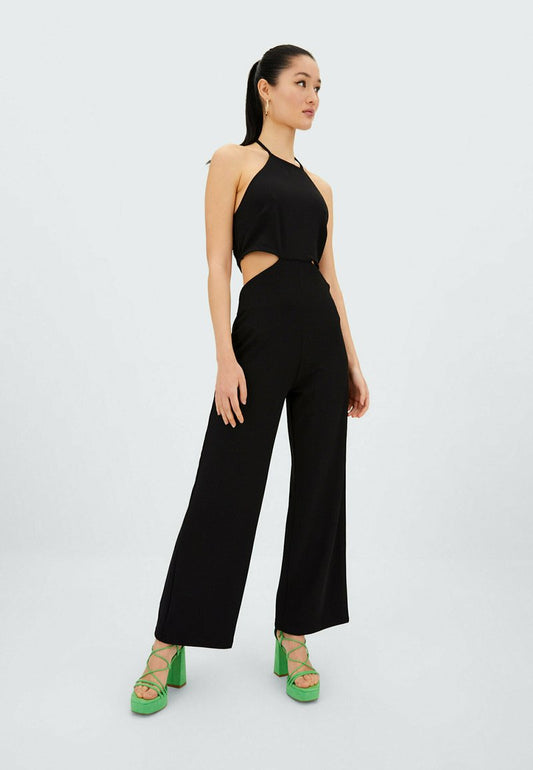 Stradivarius NECKHOLDER - Jumpsuit - Black