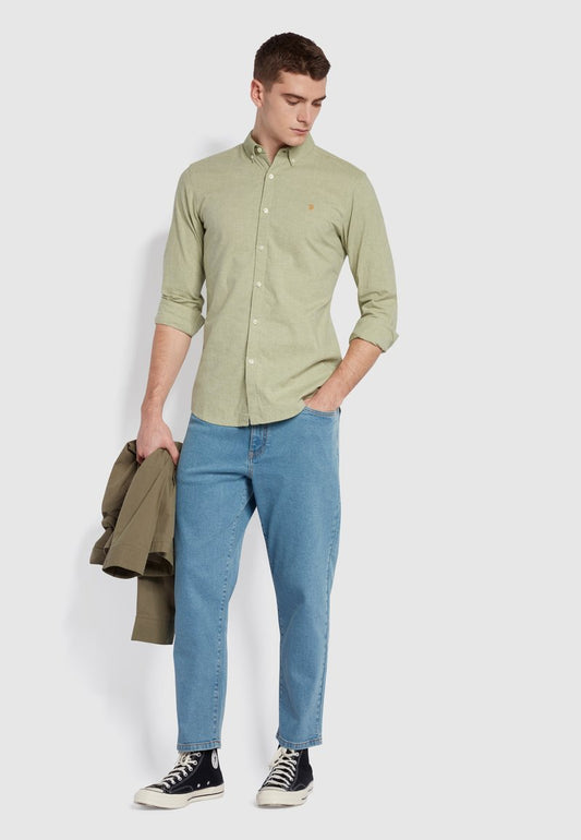 Farah STEEN - Hemd - Moss Green