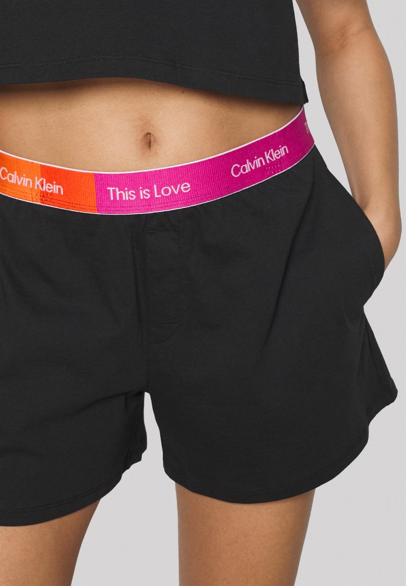 CALVIN KLEIN UNDERWEAR SHORT SET - Nachtwäsche Set - Black