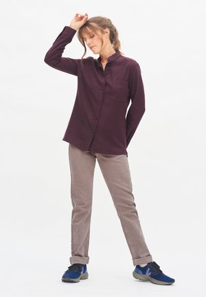 ARIL - Stoffhose - Aubergine