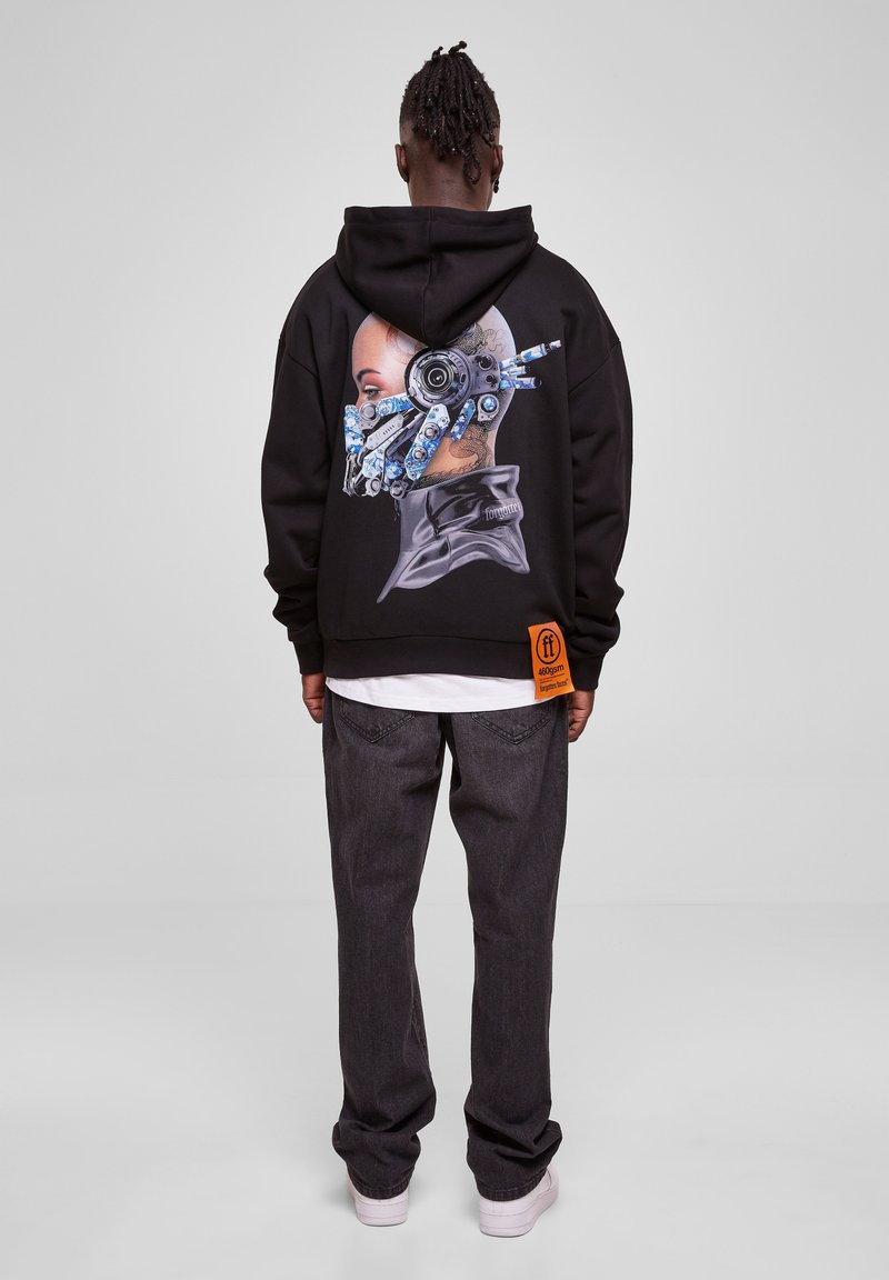 THE MASK ULTRA HEAVY COTTON BOX HOODY - T-Shirt Print - Black