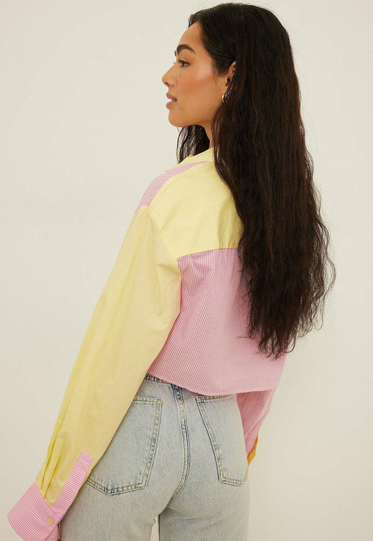 NA-KD KURZES BOXY - Hemdbluse - Pink