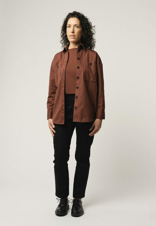 Mela STYLE ESHA - Hemdbluse - Mahagoni