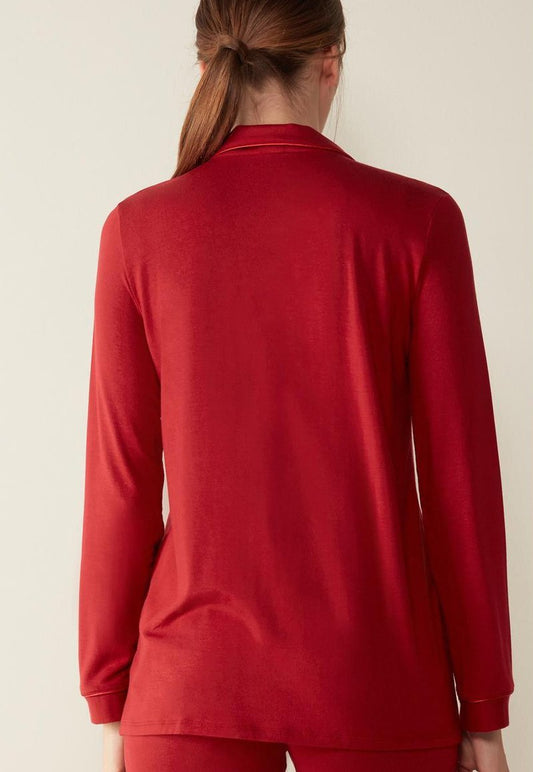 Intimissimi LANGARM - Nachtwäsche Shirt - Rosso