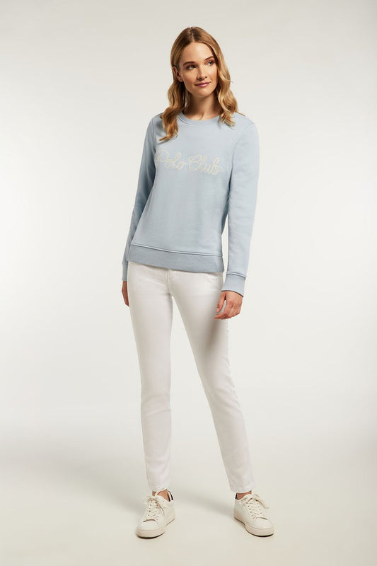 POLO CLUB Sweatshirt - Blue Pastel