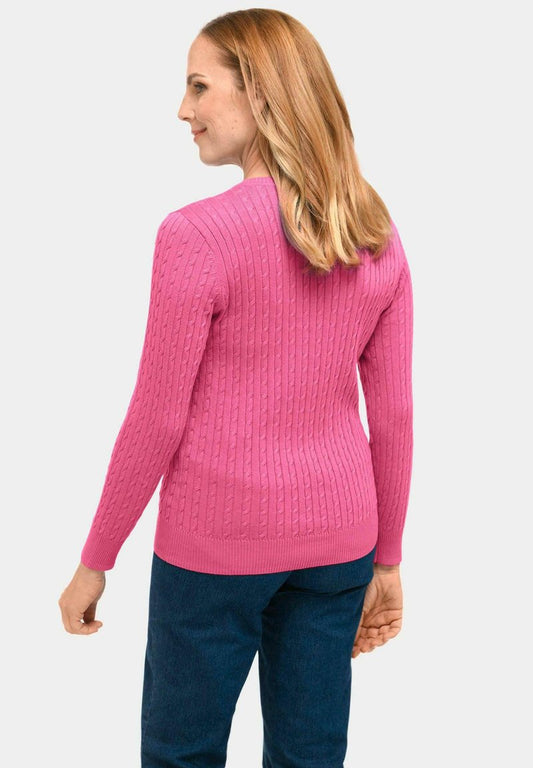 GOLDNER Strickpullover - Flamingo