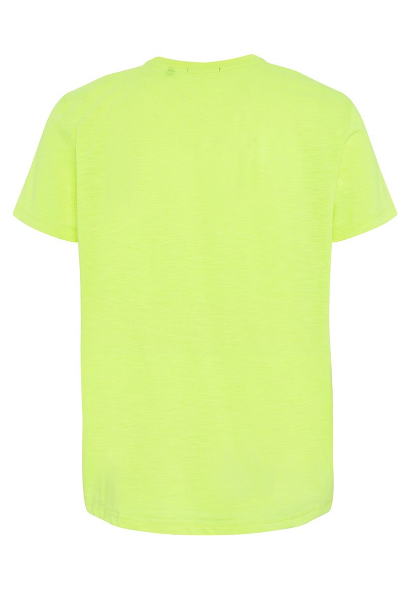 Chiemsee MIT ALLOVER-TEXTUR - T-Shirt Print - Safety Yellow