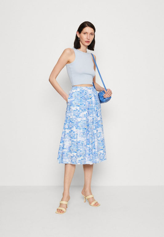 Thought IMOGEN MIDI SKIRT - A-Linien-Rock - Blue