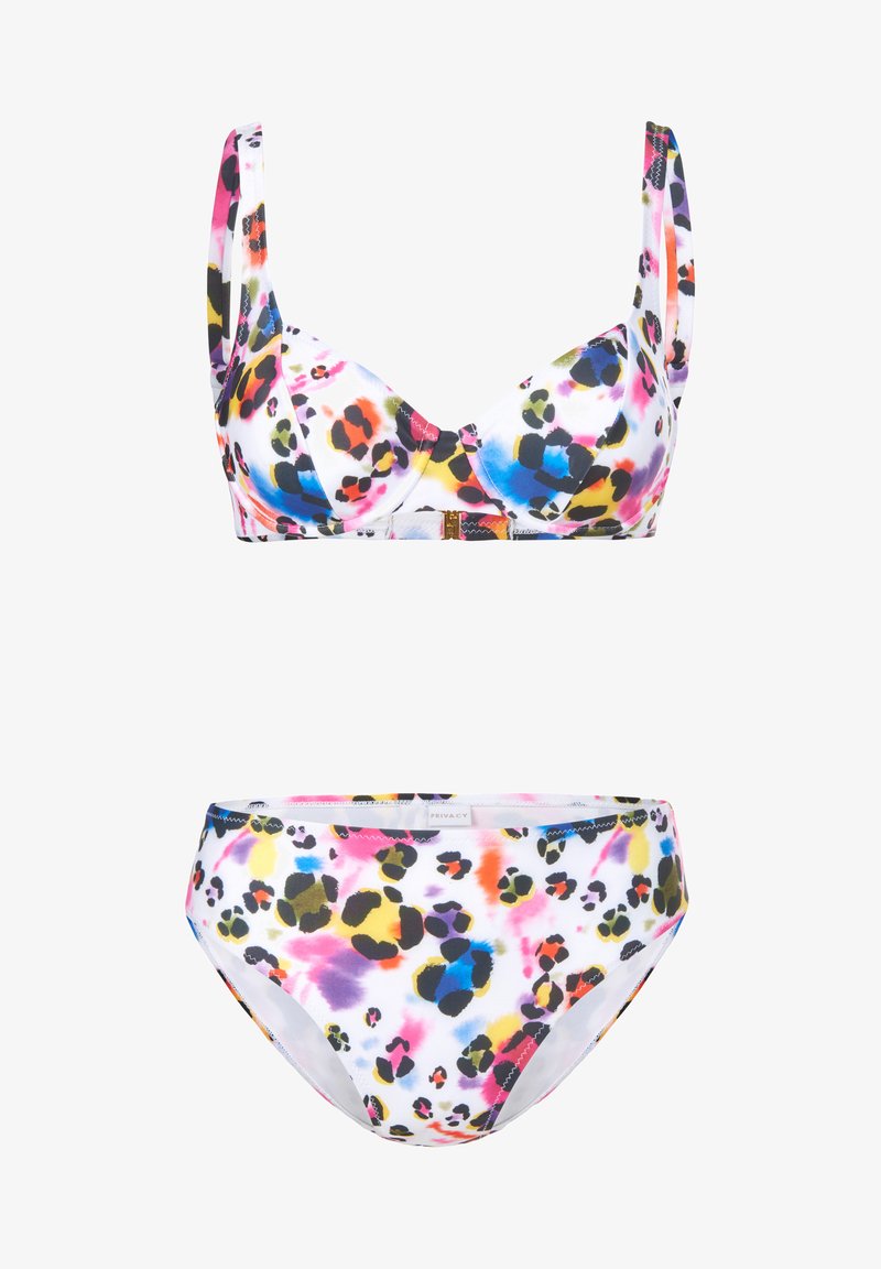 MIT ABSTRAKTEM PRINT - Bikini - Weiß Multicolor