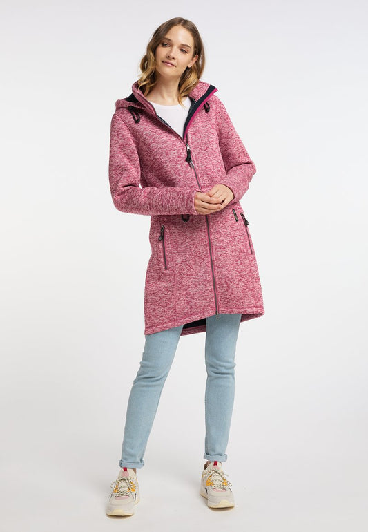 Schmuddelwedda FRAULLY - Kurzmantel - Himbeerpink Melange