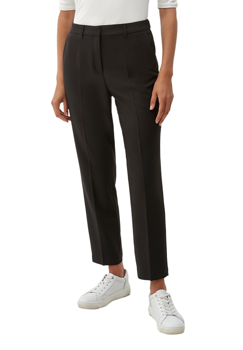 S.Oliver BLACK LABEL ELEGANTE 7/8 - Stoffhose - True Black