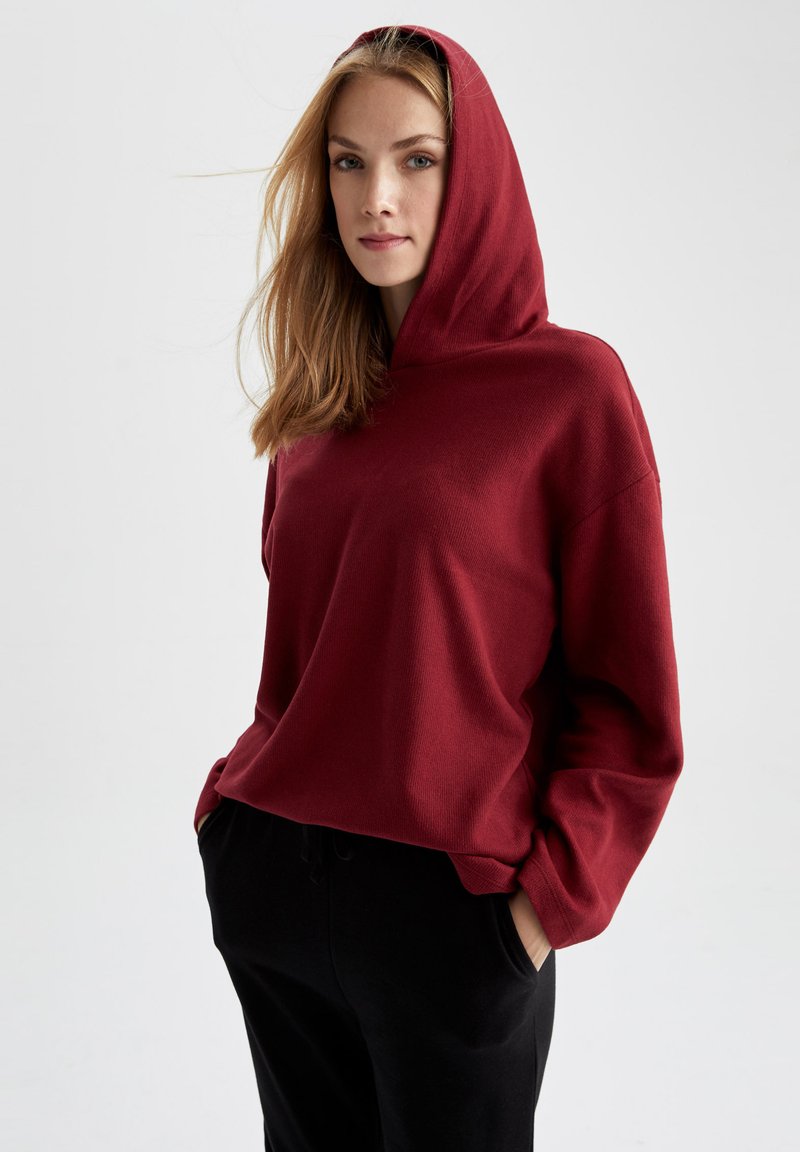 DeFacto Kapuzenpullover - Bordeaux
