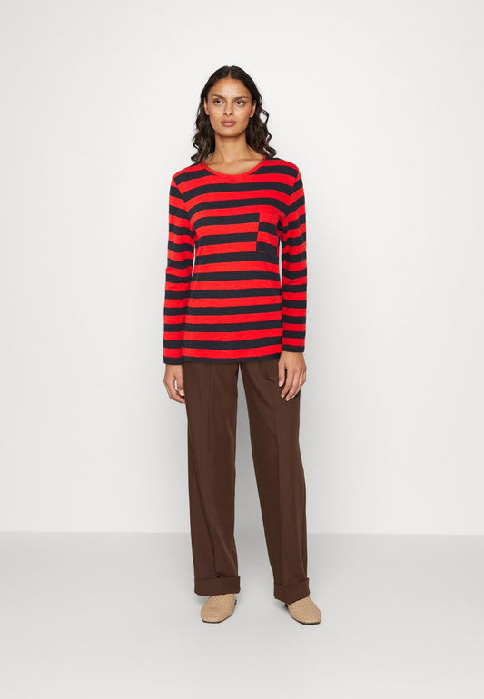 Marks & Spencer POCKET TEE - Langarmshirt - Red Mix