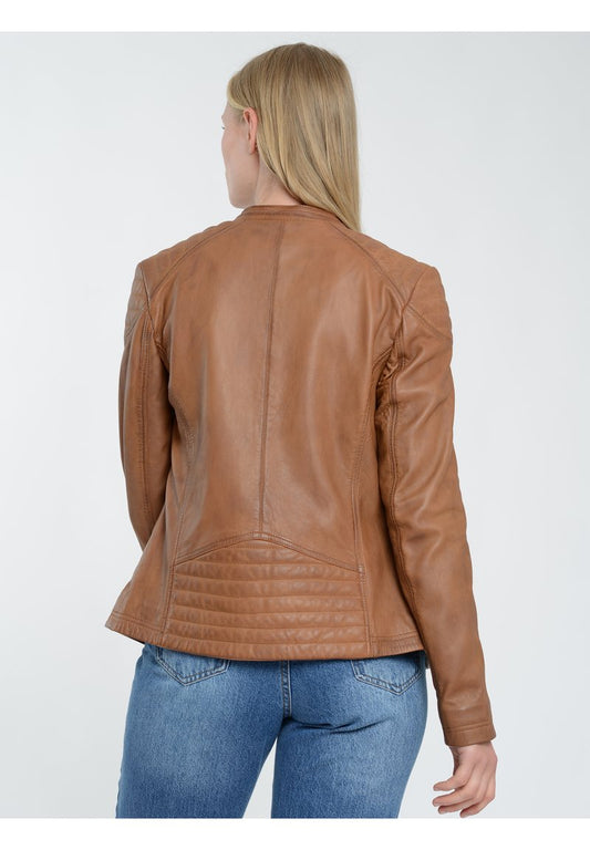 Mustang Lederjacke - Cognac