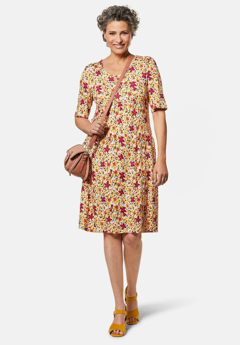 GOLDNER Jerseykleid - Bunt/geblümt