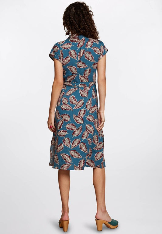King Louie IRENE DOMINICA - Blusenkleid - Orient Blue