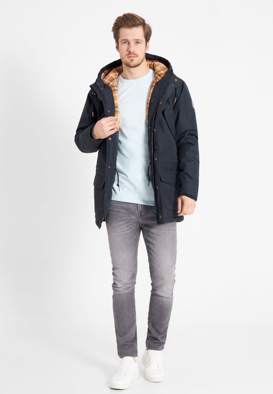 Derbe FESTHOLM - Wintermantel - Navy Check