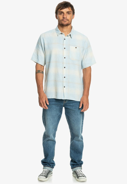 Quiksilver SHADOW LIGHT CHECK - Hemd - Celestial Blue Shadow