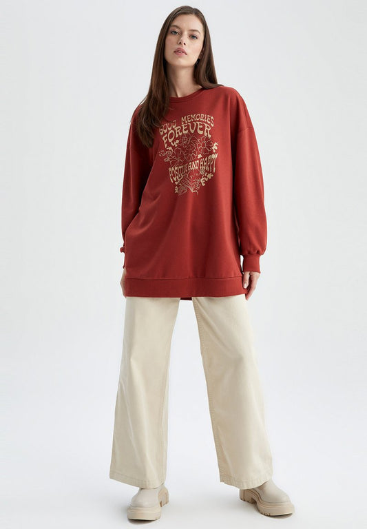DeFacto RELAX FIT - Sweatshirt - Orange