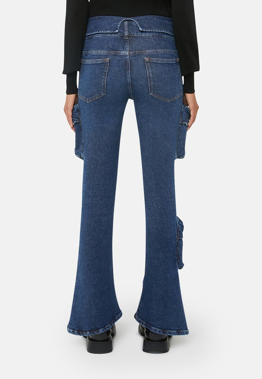 Trussardi 5 POCKET - Jeans Bootcut - Blue