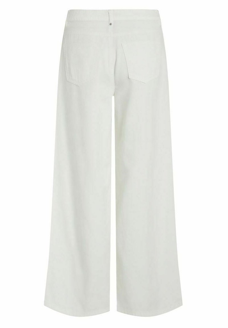 Vila WIDE FIT HIGH-RISE - Flared Jeans - Cloud Dancer