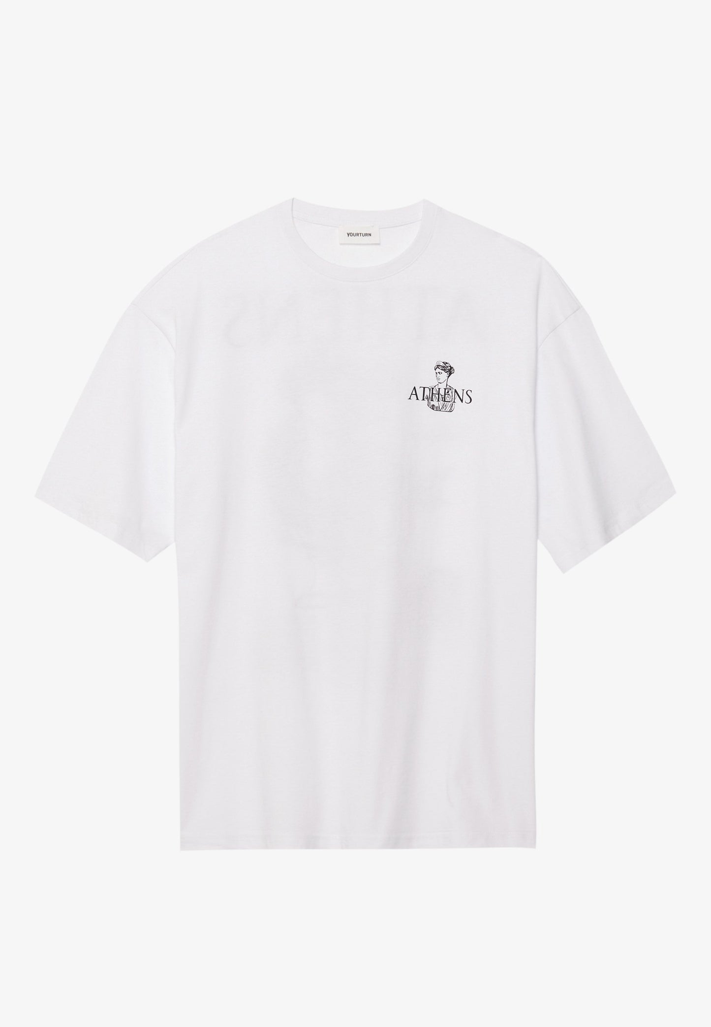 YOURTURN UNISEX - Print T-shirt - Black