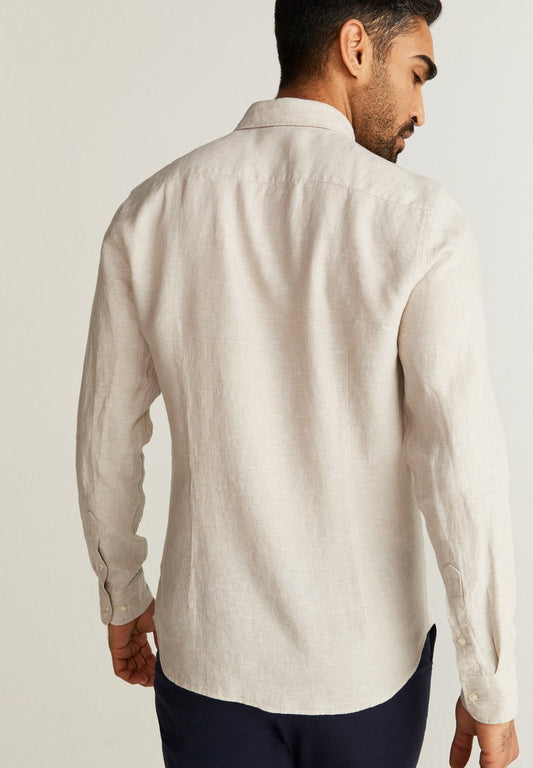 DANTE - Hemd - Beige Melange