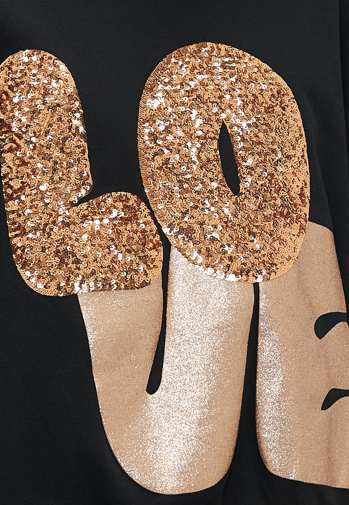 ONLY Petite ONLLALLY LOVE O NECK - Sweatshirt - Black