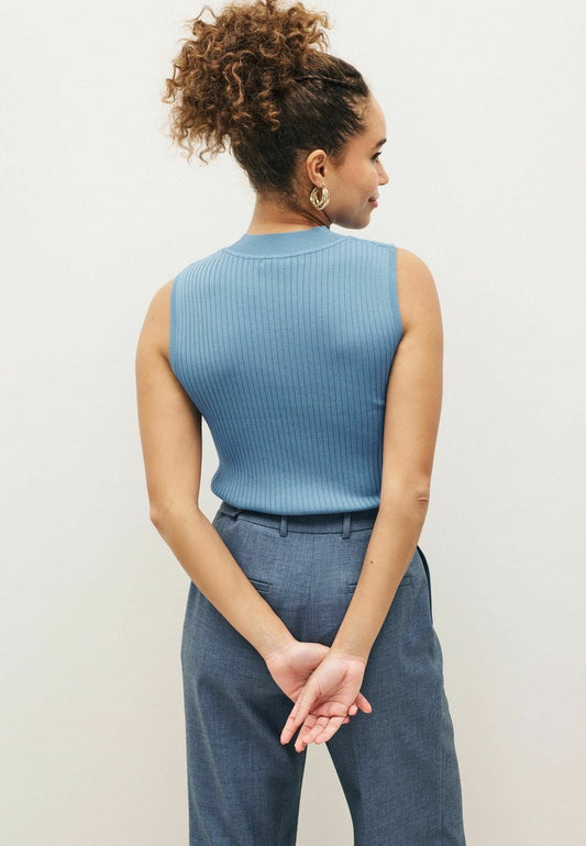 Next HIGH NECK SLEEVELESS - Top - Blue