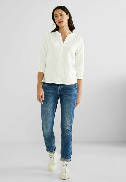 STREET ONE MIT 3/4 ÄRMEL - Bluse - Weiß
