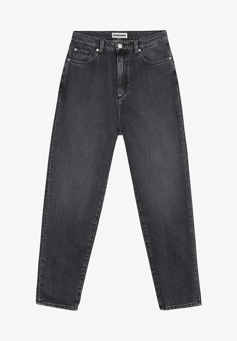 Armedangels MAIRAA - Jeans Tapered Fit - Washed Down Black