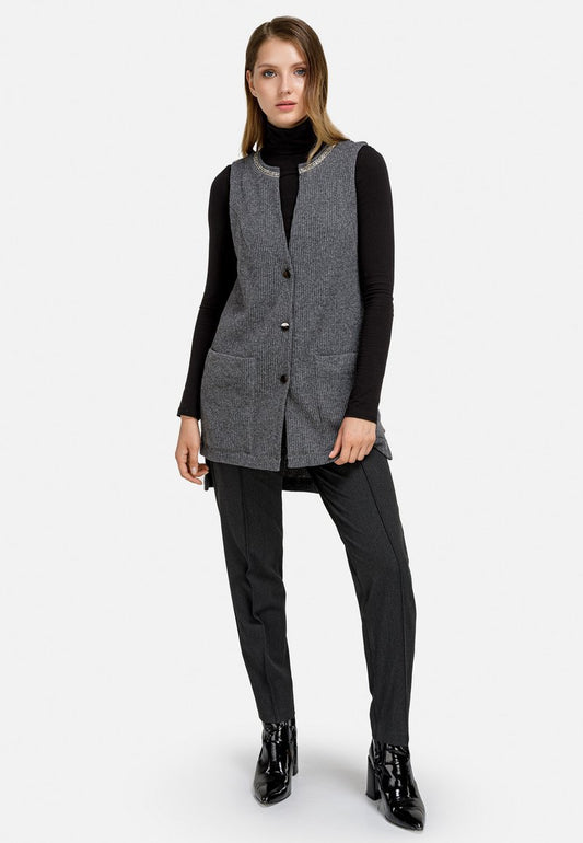 HELMIDGE Stoffhose - Dunkel Grau